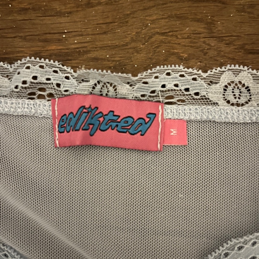 Blue Lace Tank Top/Going Out Top - Picture 5 of 5